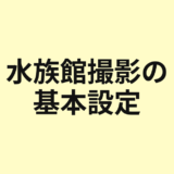 水族館撮影の基本設定を示すアイキャッチ