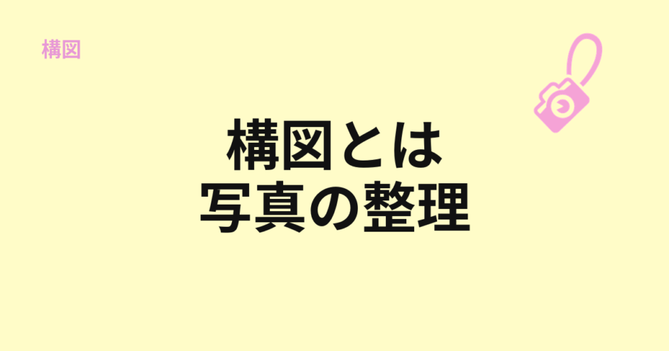構図の基本と写真の整理を示すアイキャッチ
